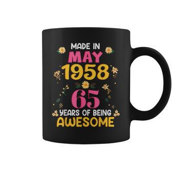 65 Years Old Women Made In May 1958 Birthday Gifts Coffee Mug | Mazezy