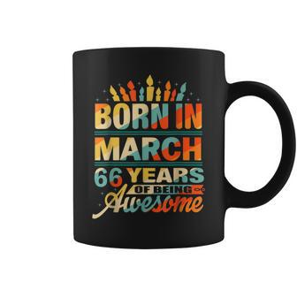 66Th Birthday 66 Years Old Awesome Since March 1957 Coffee Mug | Mazezy