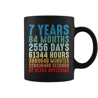 7 Years Old 7Th Vintage Birthday Shirt 84 Months Coffee Mug | Mazezy