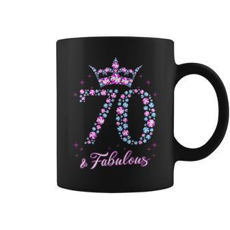 70 Years Old & Fabulous Funny Womens 70Th Birthday Gifts V2 Coffee Mug | Mazezy