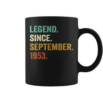 70 Years Old Gifts 70Th Bday Men Legend Since September 1953 Coffee Mug - Seseable