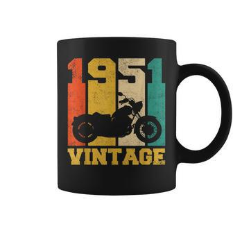 70 Years Old Gifts Vintage 1951 Motorcycle 70Th Birthday Coffee Mug | Mazezy