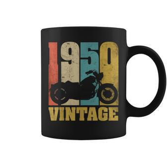70Th Birthday Biker Gift Vintage 1950 Motocycle Coffee Mug | Mazezy