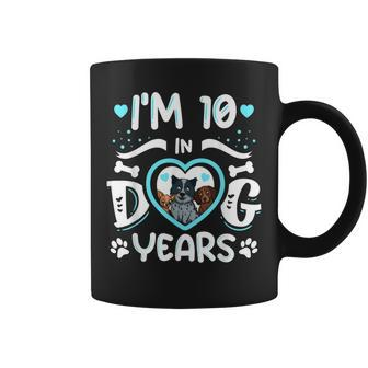 70Th Birthday Dog Lover Gift Im 10 In Dog Years 70 Years Old Coffee Mug | Mazezy