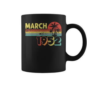 71 Years Old 71St Retro Birthday March 1952 Coffee Mug - Seseable