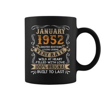 71 Years Old Gifts Decoration January 1952 71St Birthday Coffee Mug - Seseable