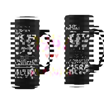76Th Birthday Gifts For Women Floral Made In 1947 Birthday Coffee Mug - Seseable