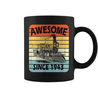 78Th Birthday Vintage Model Train Awesome Since 1943 Age 78 Coffee Mug - Seseable