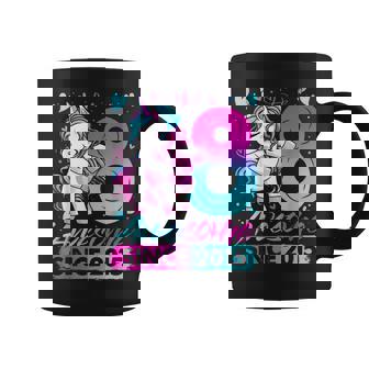 8 Years Old Flossing Unicorn Gifts 8Th Birthday Girl Party Coffee Mug | Mazezy