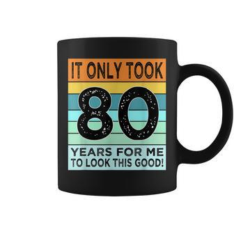80Th Birthday For Men Women Turning 80 Years Old Coffee Mug | Mazezy