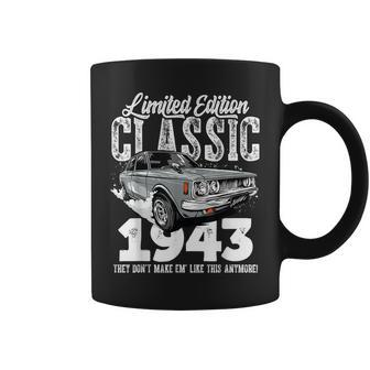80Th Birthday Vintage Classic Car 1943 B-Day 80 Year Old Coffee Mug | Mazezy