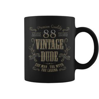 88Th Birthday Gift Idea For Vintage Aged 88 Years Old Dude Coffee Mug - Seseable