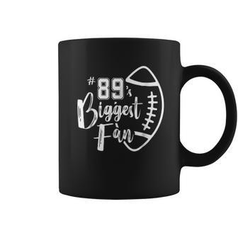 89 Biggest Fan Football Mom V2 Coffee Mug - Thegiftio UK