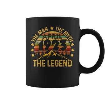 98 Years Old Birthday The Man Myth Legend April 1923 Coffee Mug - Seseable