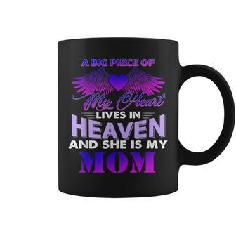 A Big Piece Of My Heart Lives In Heaven And She Is My Mom Coffee Mug