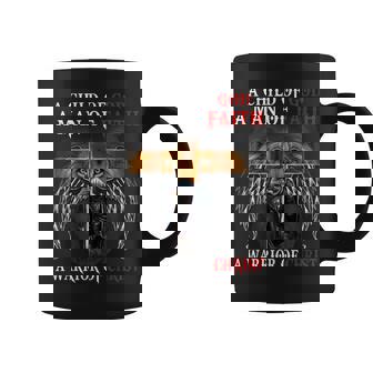 A Child Of God A Man Of Faith A Warrior Of Christ Lion Coffee Mug - Seseable