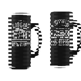 A Coast-Guard Legend Has Retired Funny Party Coffee Mug - Seseable