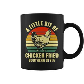 A Little Bit Of Chicken Fried Southern Fast Food Lover Coffee Mug - Monsterry UK