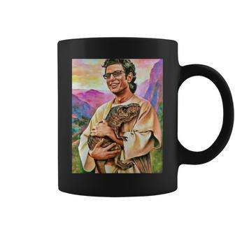 A Man And His Mystical Baby T-Rex Coffee Mug | Mazezy