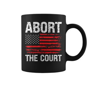 Abort The Court Reproductive Rights Usa Flag Distressed Coffee Mug - Thegiftio UK
