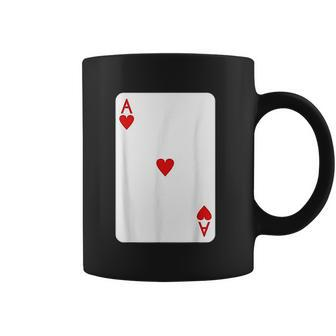 Ace Of Hearts Playing Cards Halloween Costume Deck Of Cards Coffee Mug - Thegiftio UK