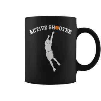 Active Shooter Basketball Lovers Men Women Coffee Mug | Mazezy