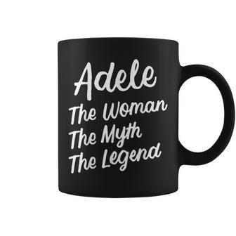 Adele The Woman Myth Legend Personalized Name Birthday Coffee Mug - Seseable