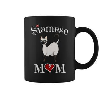 Adorable Siamese Mom Funny Siamese Cat Mom Gift Coffee Mug - Seseable