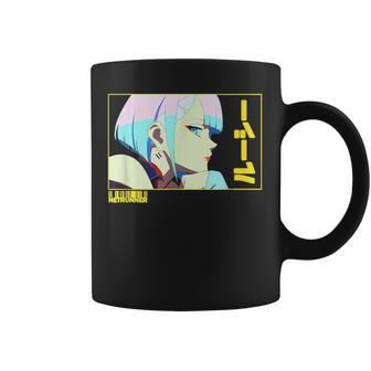 Aesthetic Lucy Eye Anime Cyberpunk Streetwear Coffee Mug | Mazezy