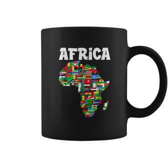 Africa Proud African Country Flags Continent Love Coffee Mug - Thegiftio UK