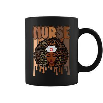 African American Nurse Black History Month Pride Black Women Coffee Mug - Seseable