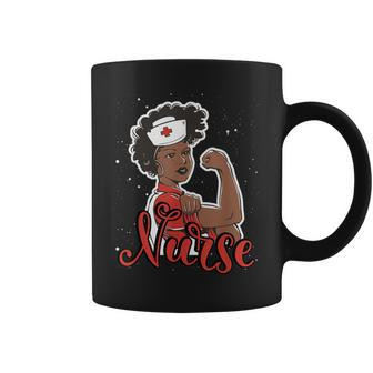African American Nurse Registered Nurse Melanin Queen Coffee Mug - Seseable