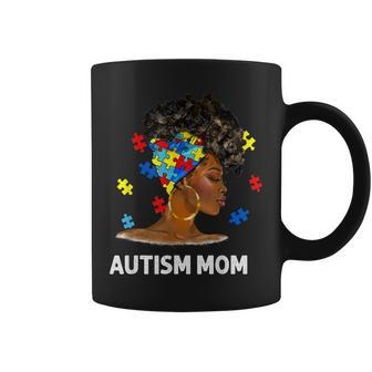 African Black Autism Mom Afro Mother Autism Awareness Mama Coffee Mug | Mazezy
