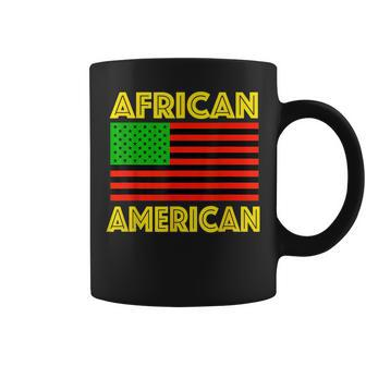 Afro African American Black History Month 2023 Pride Us Flag Coffee Mug - Seseable