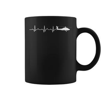 Ah-64 Apache Heartbeat | Air Force Military Veteran Coffee Mug - Seseable