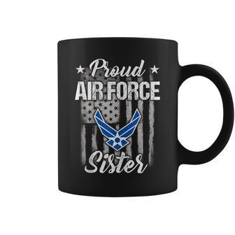 Air Force Soldier Sister Proud Air Force Sister Coffee Mug - Seseable