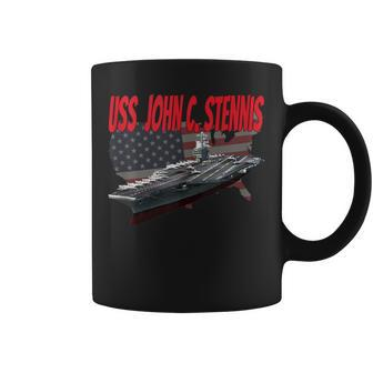 Aircraft Carrier Uss John C Stennis Cvn-74 Grandpa Dad Son Coffee Mug | Seseable CA