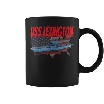 Aircraft Carrier Uss Lexington Cv-2 Veteran Grandpa Dad Son Coffee Mug - Seseable