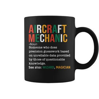 Aircraft Mechanic Definition Funny Noun Definition Gift Coffee Mug | Mazezy AU