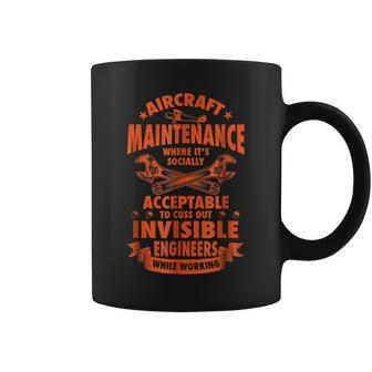 Aircraft Mechanic Funny Gift Aviation Airplane Coffee Mug | Mazezy