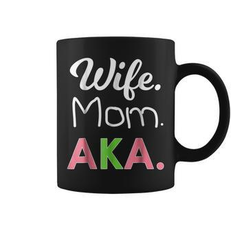 Aka Mom  Alpha Sorority Gift For Proud Mother Wife Coffee Mug