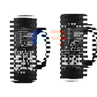 All American Dad 4Th Of July Usa America Flag Sunglasses Coffee Mug | Mazezy