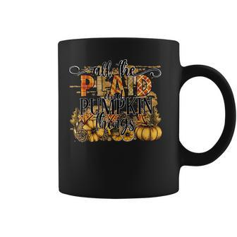 All The Plaid And Pumpkin Things High Heat Screen Coffee Mug - Seseable