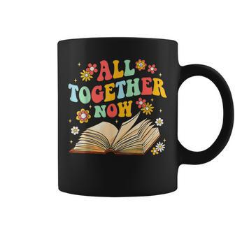 All Together Now Summer Reading Program 2023 Book Groovy Coffee Mug | Mazezy AU