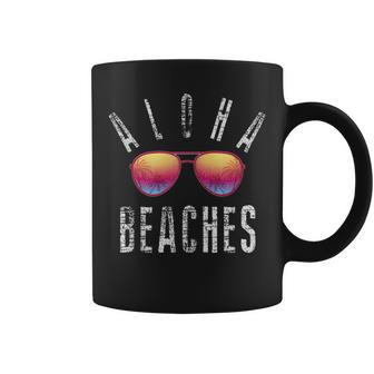 Aloha Beaches Summer Beach Lovers Hawaii Hawaiian Vacation Coffee Mug | Mazezy