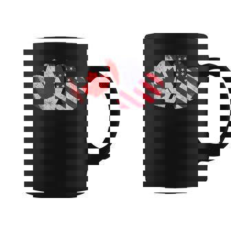 American Canadian Heart Valentines Day Gifts Usa Flag Canada Coffee Mug - Seseable
