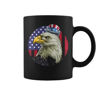 American Flag Bald Eagle 4Th Of July Uncle Sam Usa Coffee Mug | Mazezy