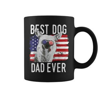 American Flag Best Dog Dad Ever Chinese Crested Usa Gift For Mens Coffee Mug | Mazezy