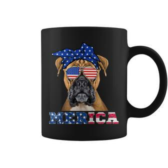 American Flag Boxer 4Th Of July Independence Day Shirt Coffee Mug | Mazezy DE