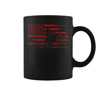 American Flag Dirt Bike Apparel - Dirt Bike Motocross Coffee Mug | Mazezy